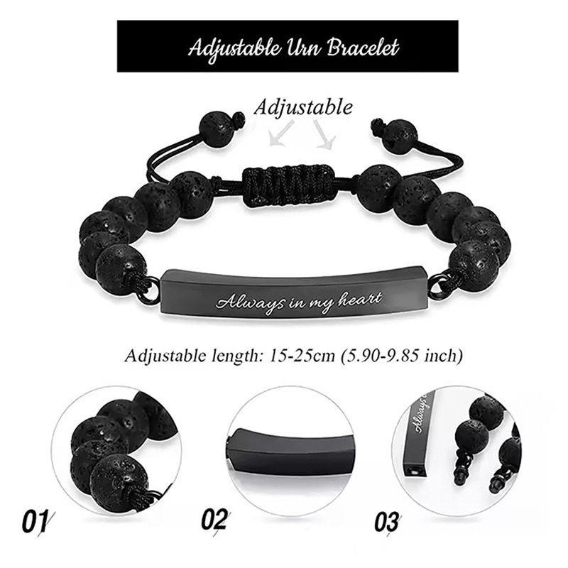 Personalized Stainless Steel Pet Memorial Bracelet