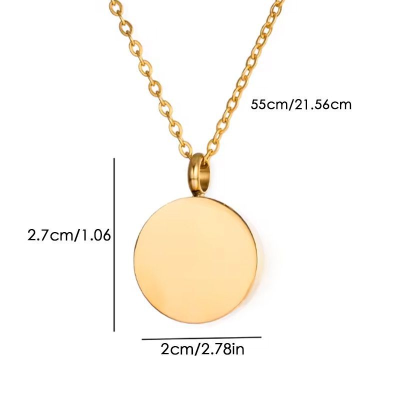 Round Perfume Bottle Pet Ashes Memorial Jewelry