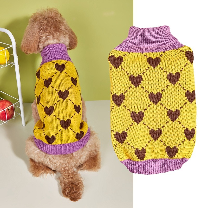 Knitted Two-Legged Pullover Sweater for Pets
