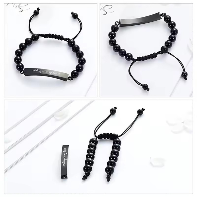 Personalized Stainless Steel Pet Memorial Bracelet