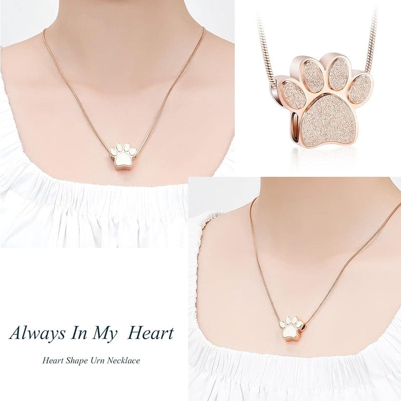 Dog Paw Jewelry Memorial Pendant