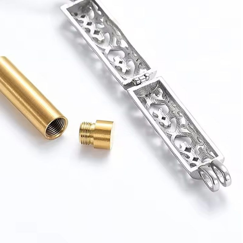 Brass Smooth Surface Pet Urn Memorial Pendant