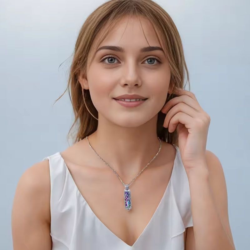 Brass Smooth Surface Pet Urn Memorial Pendant