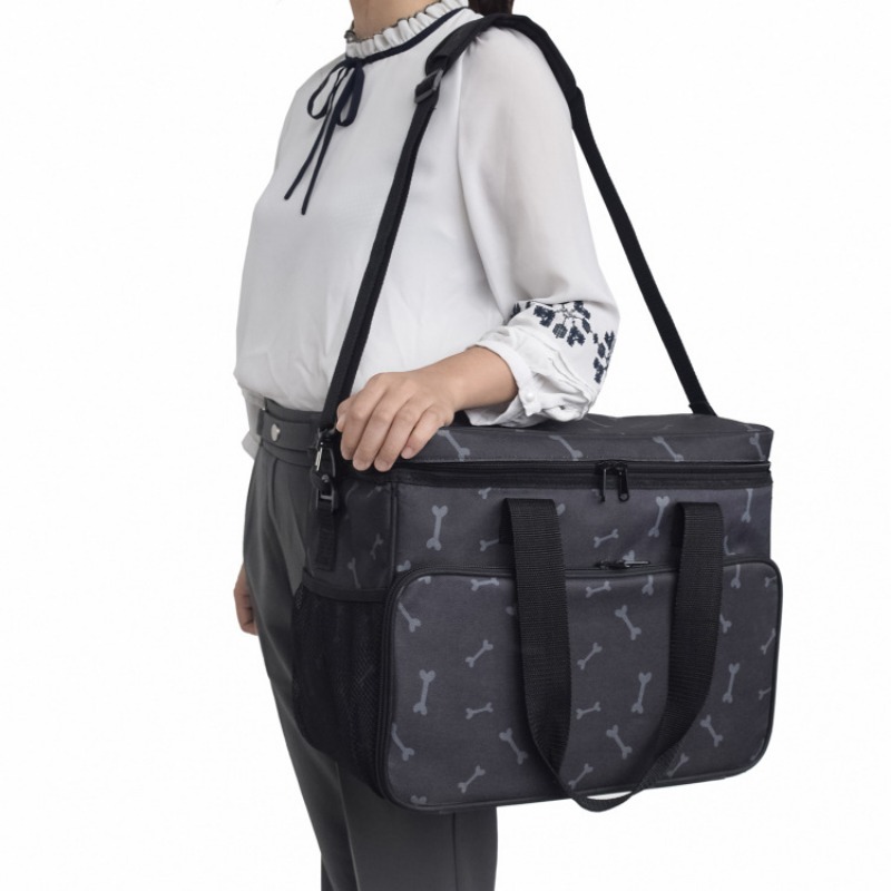 Collapsible Travel Kit Organizer with Pet Bowls