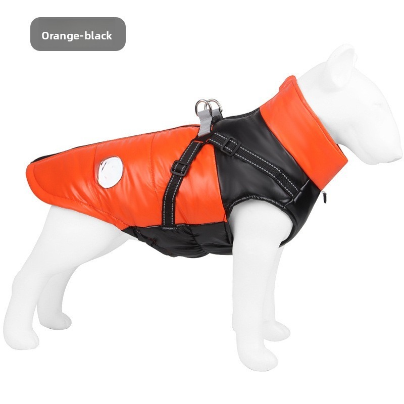 Winter Warm Coat with Harness for Small Dogs