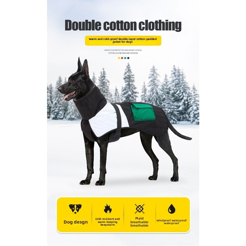 Waterproof Winter Vest for Large Breed Dogs