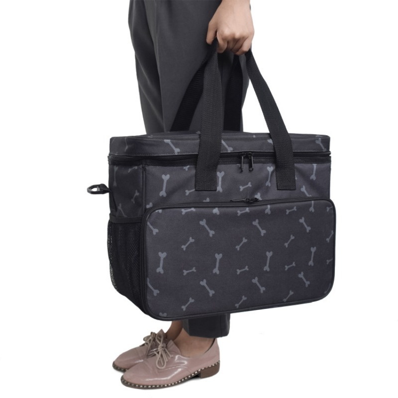 Collapsible Travel Kit Organizer with Pet Bowls