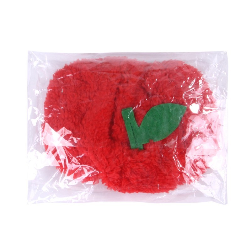 Solid Apple Headwear with Exposed Ears for Pets