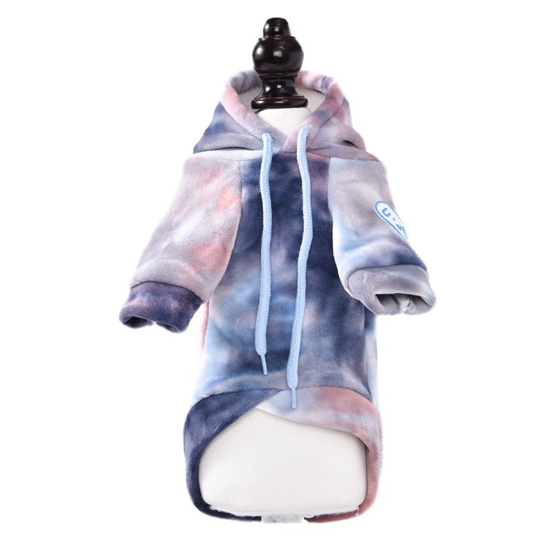 Premium Tie-Dye Dog Hoodie for Winter