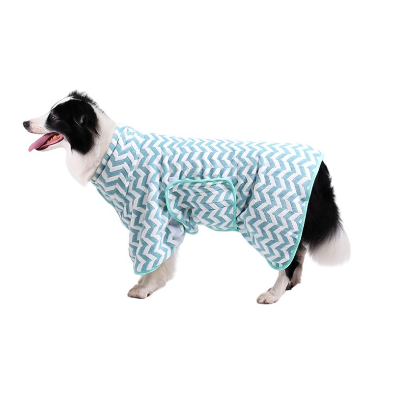 Quick-Dry Absorbent Fleece Pet Bathrobe