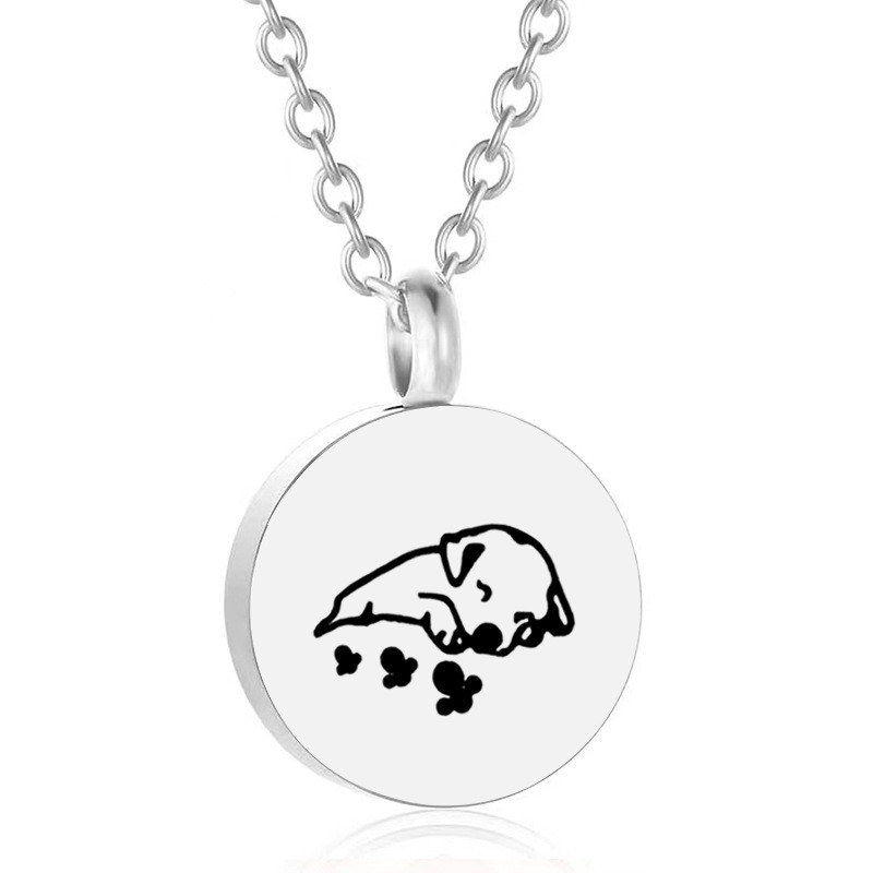 Round Smooth Openable Pet Ashes Storage Pendant