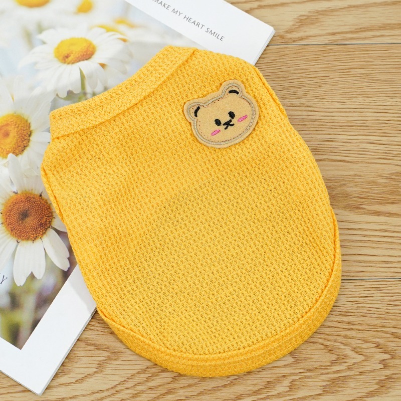 Waffle Knit Two-Legged Bear Vest for Pets