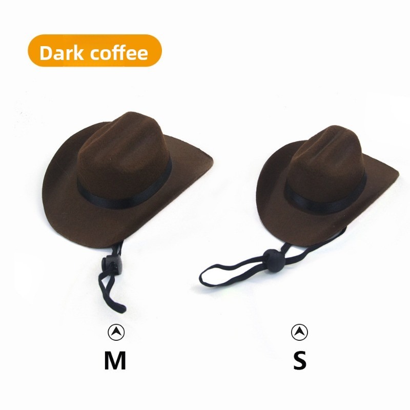 Adjustable Cowboy Mini Hat for Dogs and Cats