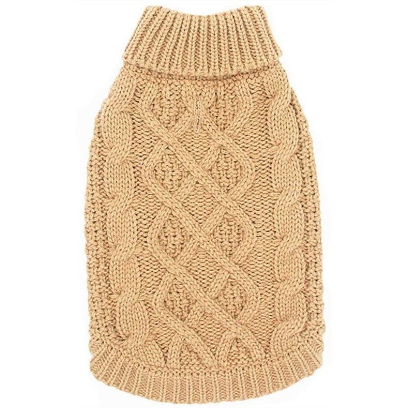 Cable Knit Turtleneck Sweater for Cold Weather