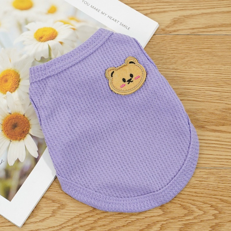 Waffle Knit Two-Legged Bear Vest for Pets