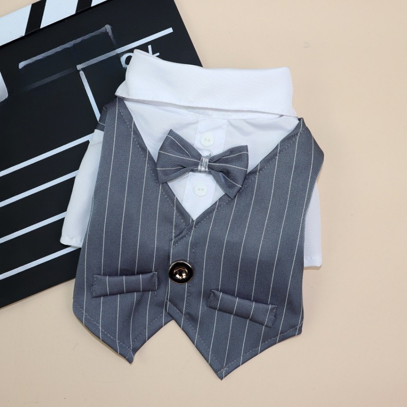 Formal Wedding Tuxedo Suit with Bow Tie for Dogs