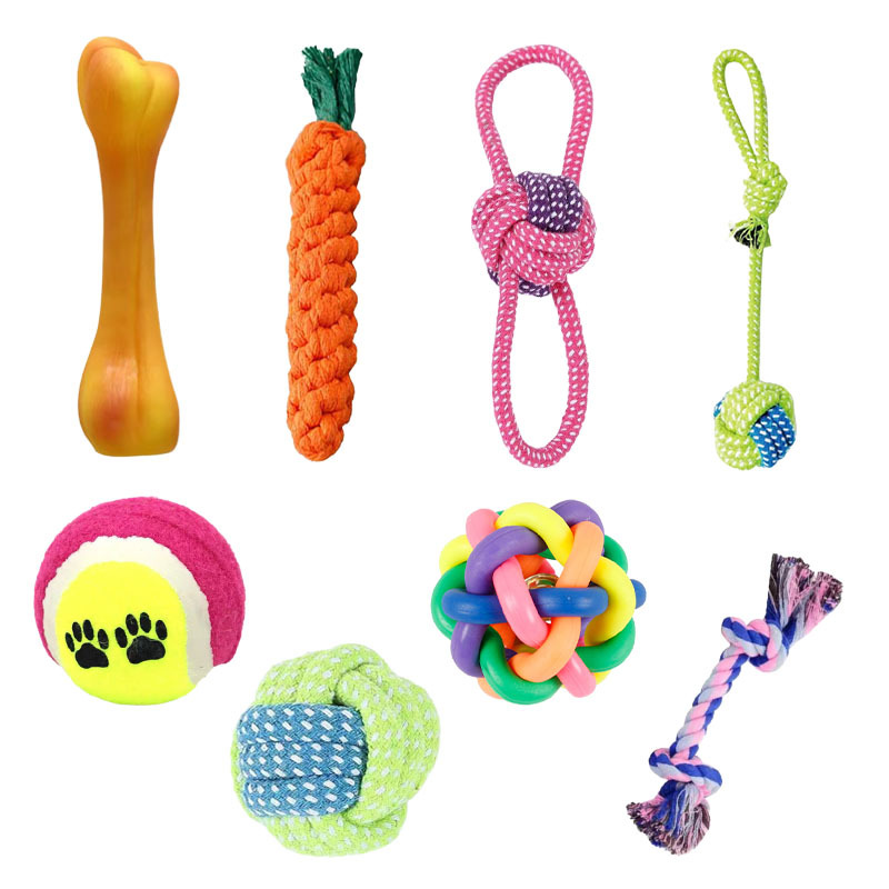 Hand-Woven Cotton Knot Chew Toy for Dogs