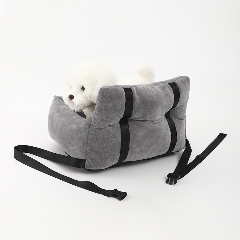 Four-Season Universal Pet Car Seat Cover with Bed