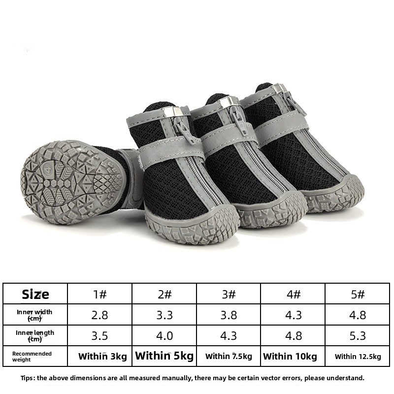 All-Season Breathable Outdoor Dog Footwear
