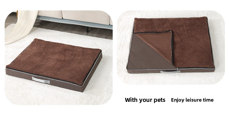 Waterproof Memory Foam Pet Mat Removable Cover
