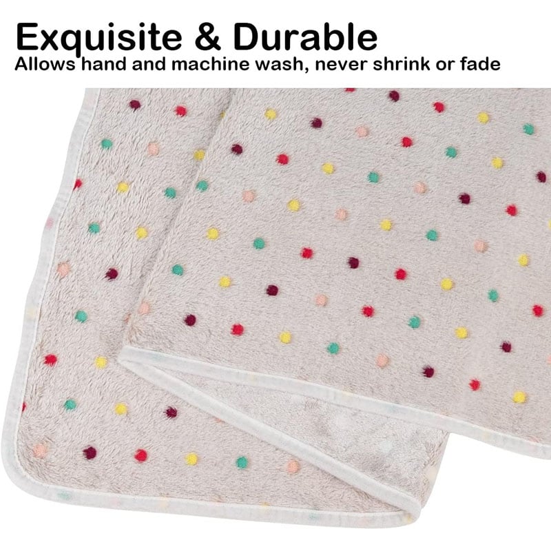 Polka Dot Winter Warm Pet Blanket