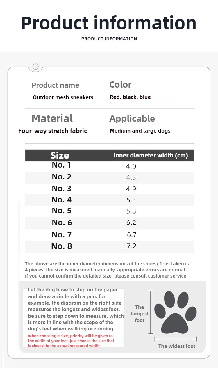 Summer Waterproof Dog Shoes with Anti-Slip