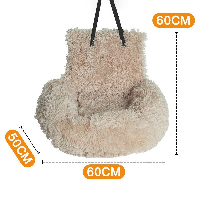 Detachable Car-Mounted Pet Bed for Front Seat