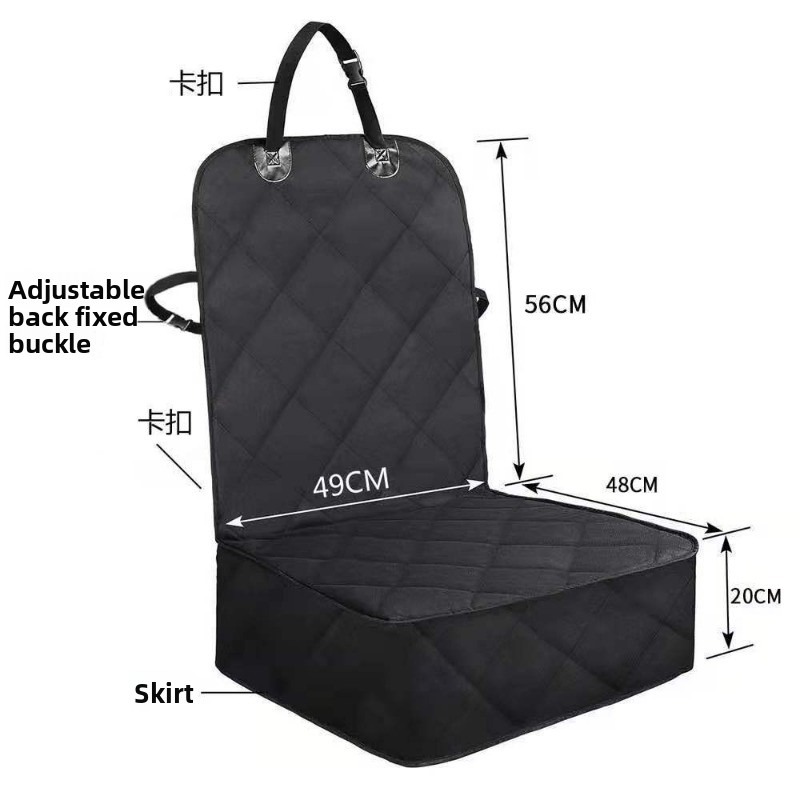 Waterproof 600D Oxford Pet Car Seat Cover for Dogs Cats
