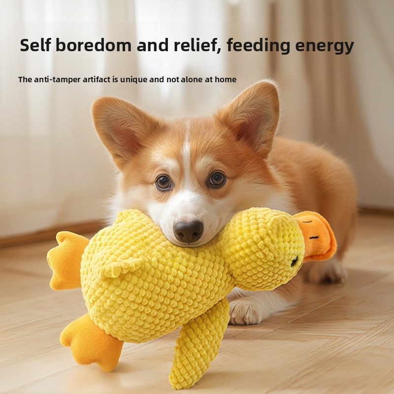 Chew-Resistant Plush Dog Toy for Boredom Relief