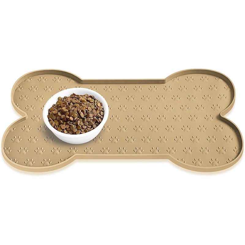 Bone-Shaped Silicone Pet Feeding Mat