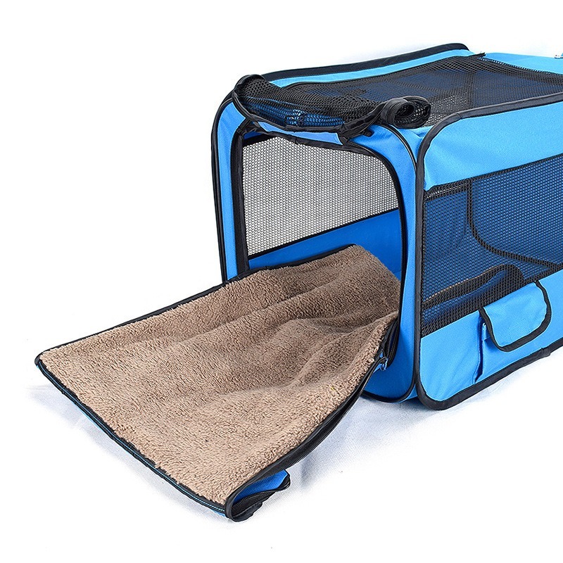 Portable Foldable Oxford Fabric Dog Cage and Tent