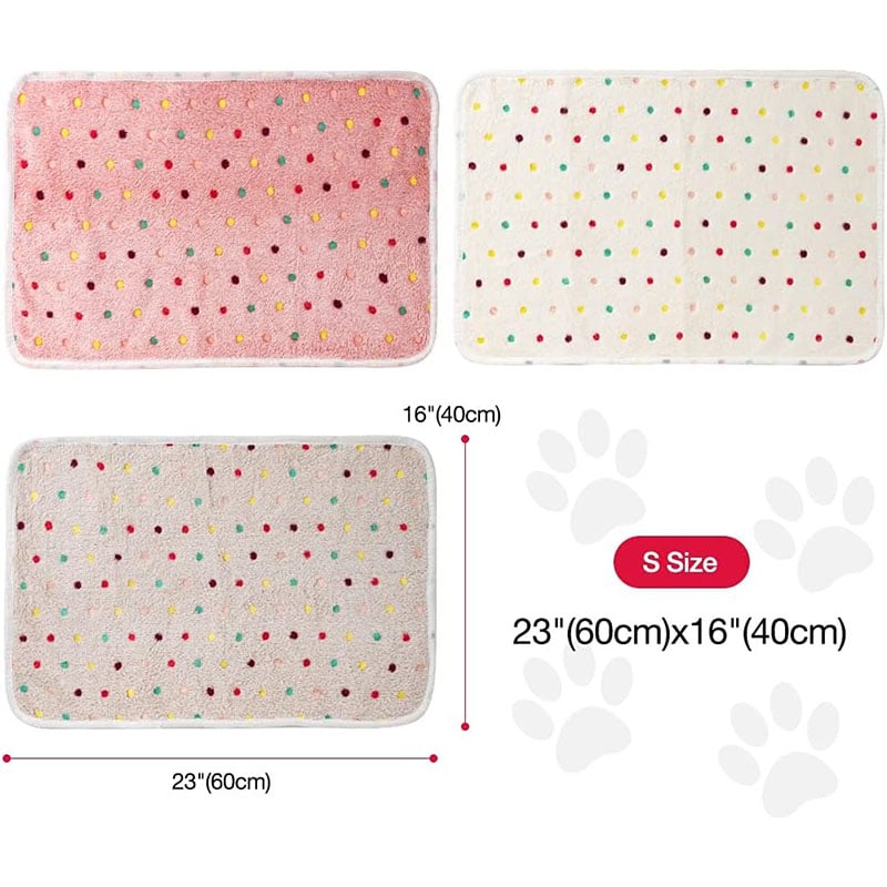 Polka Dot Winter Warm Pet Blanket