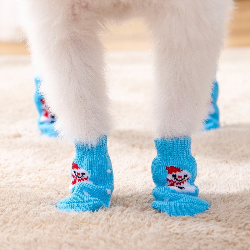 Pure Cotton Dog Socks Four-Pack Set