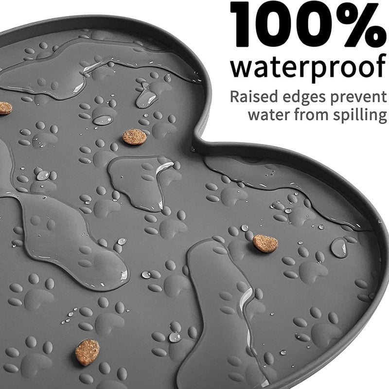 Bone-Shaped Silicone Pet Feeding Mat
