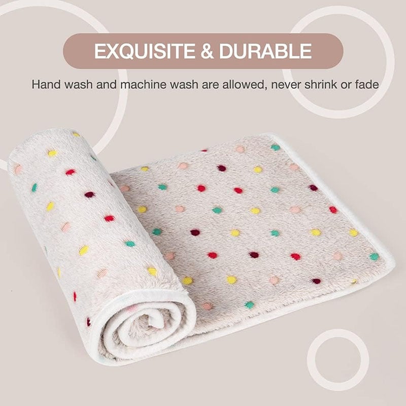 Polka Dot Winter Warm Pet Blanket