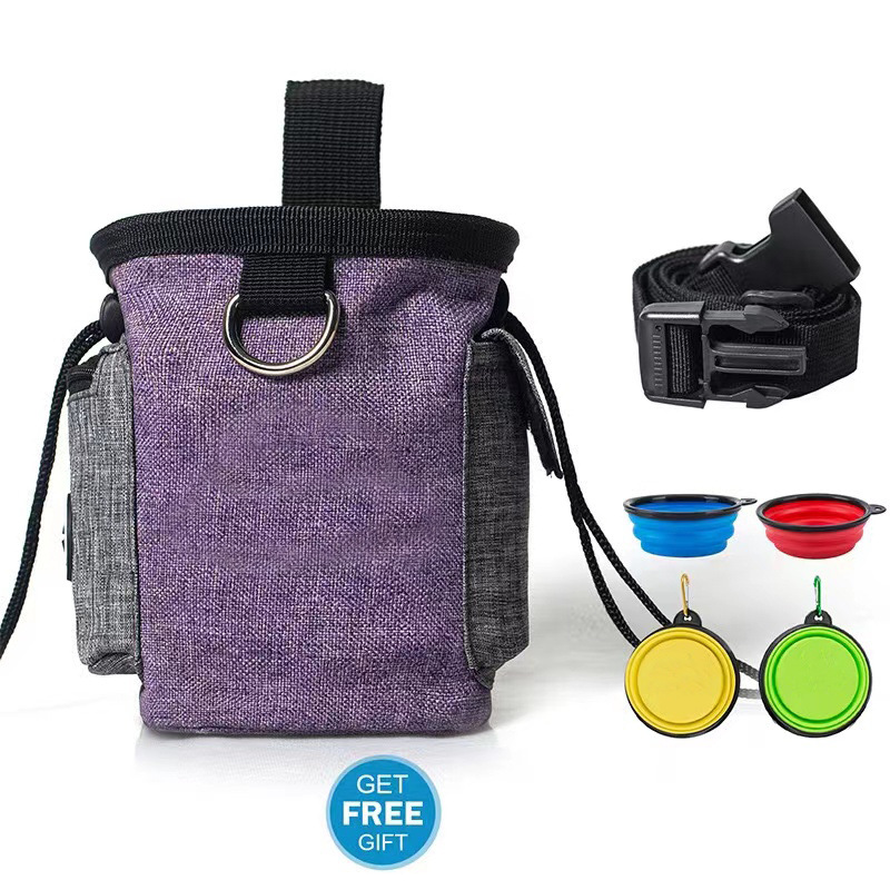Portable Outdoor Dog Food and Snack Training Pouch