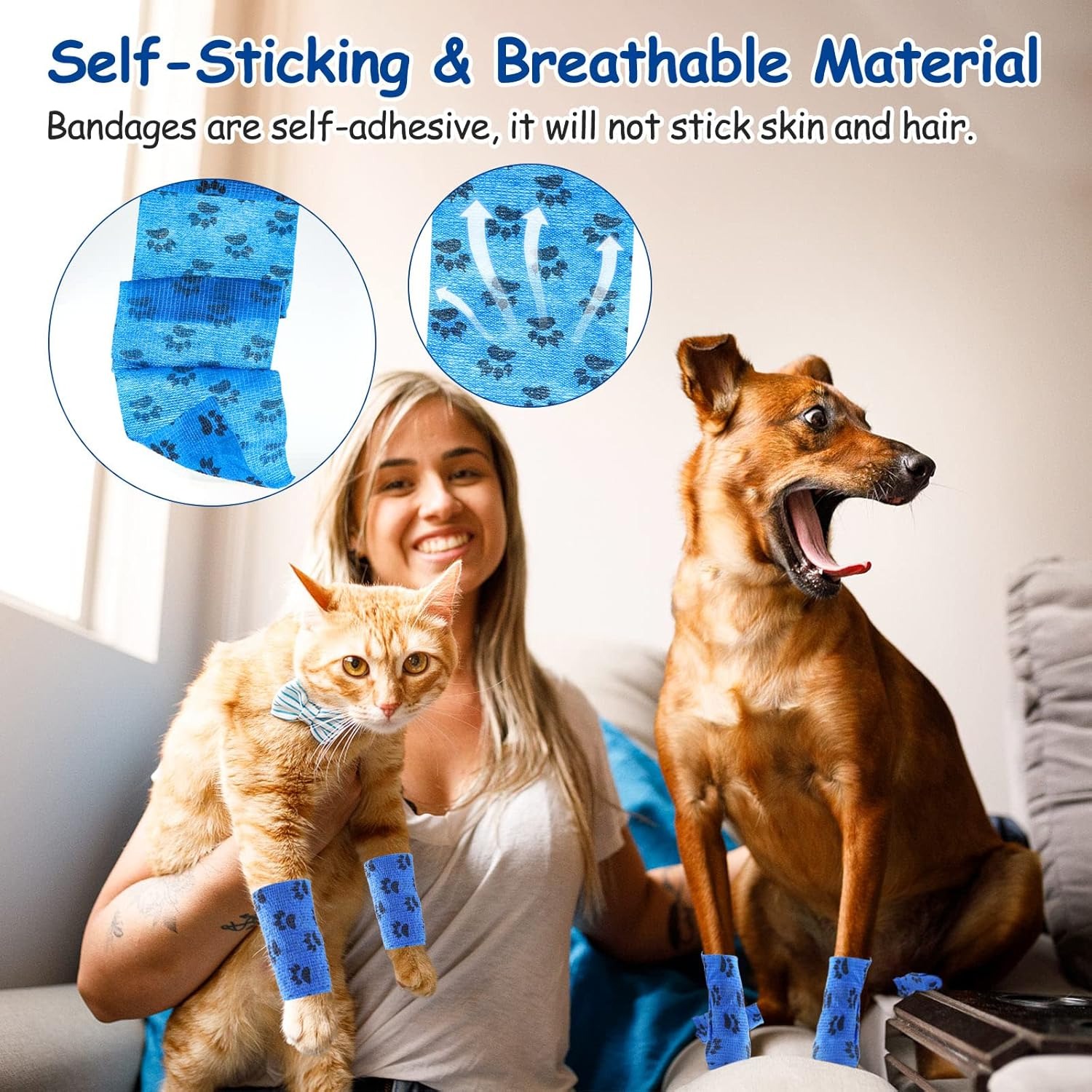 Self-Adhesive Pet Sports Bandage Wrap