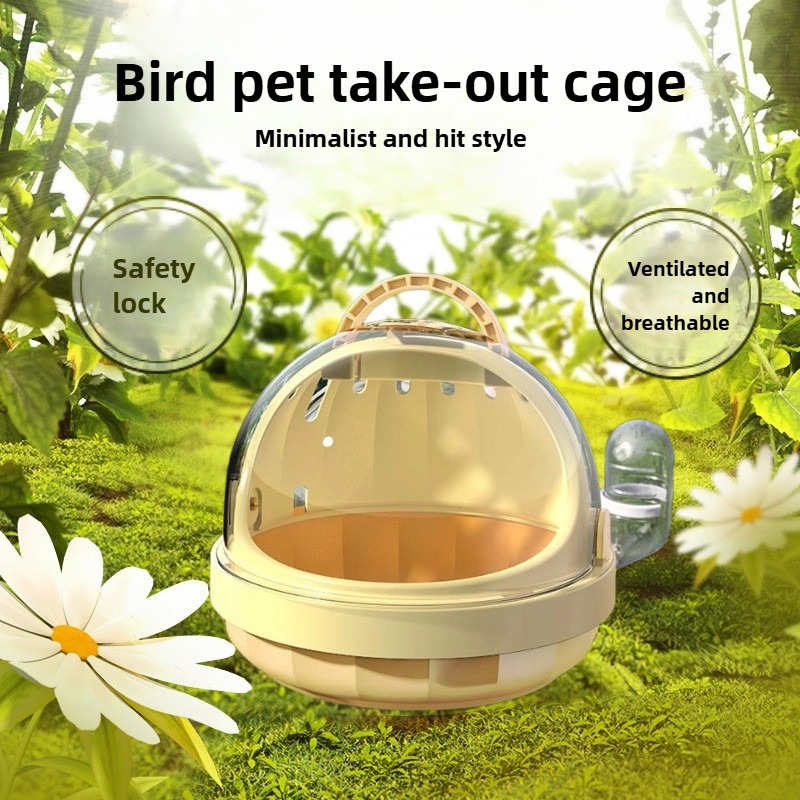 Car Mounted Portable Bird Cage for Outings
