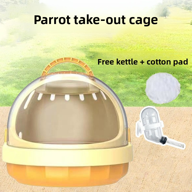 Car Mounted Portable Bird Cage for Outings