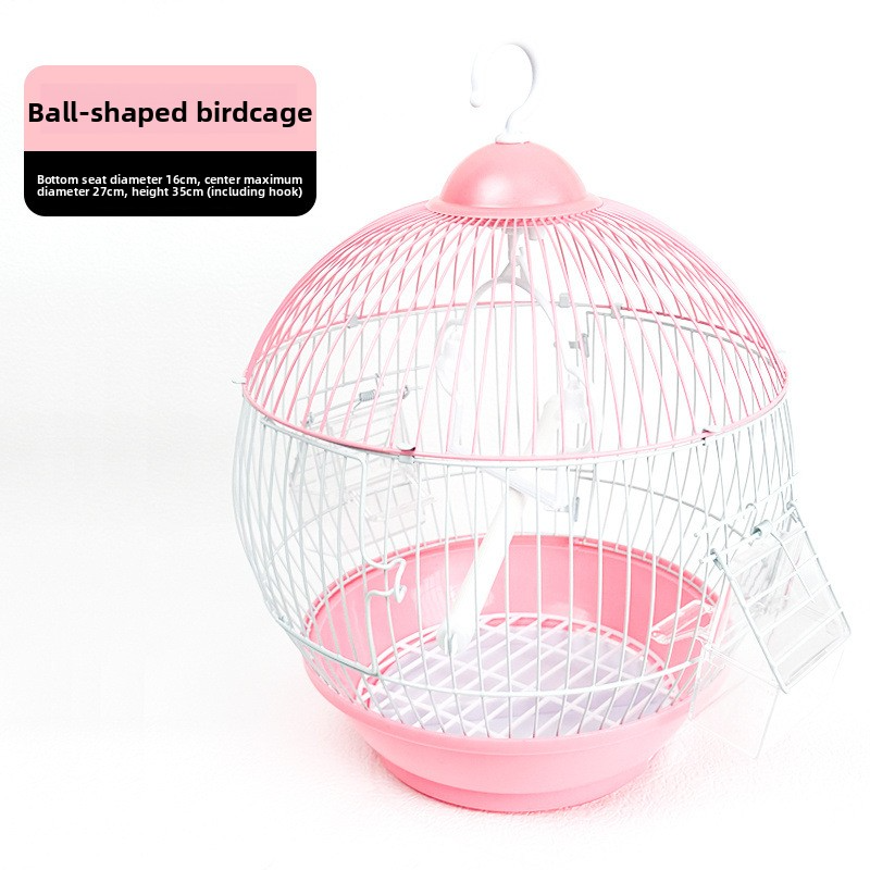 Metal Roof Bird Cage with Art Iron Design