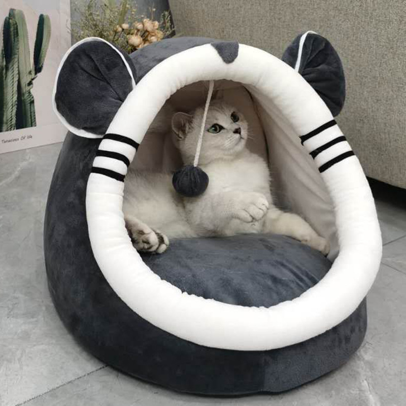 Breathable Cat House with Removable Cushion
