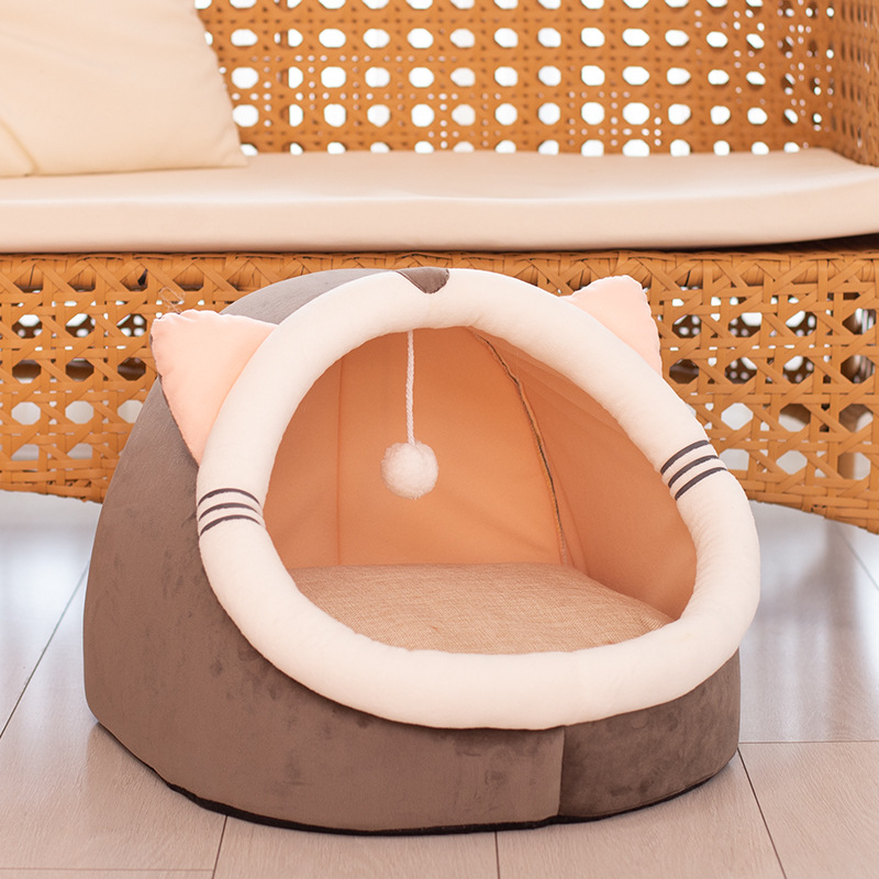 Breathable Cat House with Removable Cushion