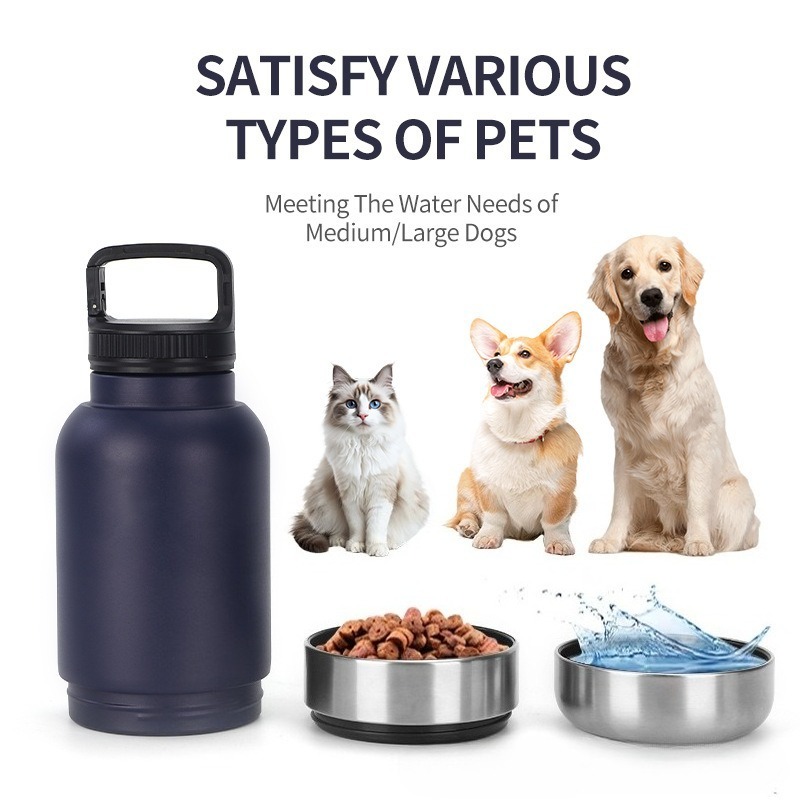 Portable Thermos Pet Travel Feeding Set