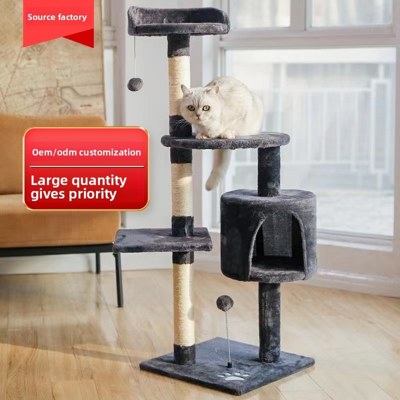Luxury Multi-Level Cat Tree with Sisal Scratcher
