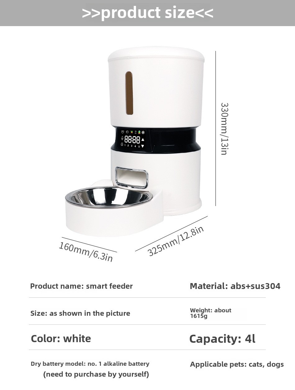 Electric Smart Pet Food Dispenser