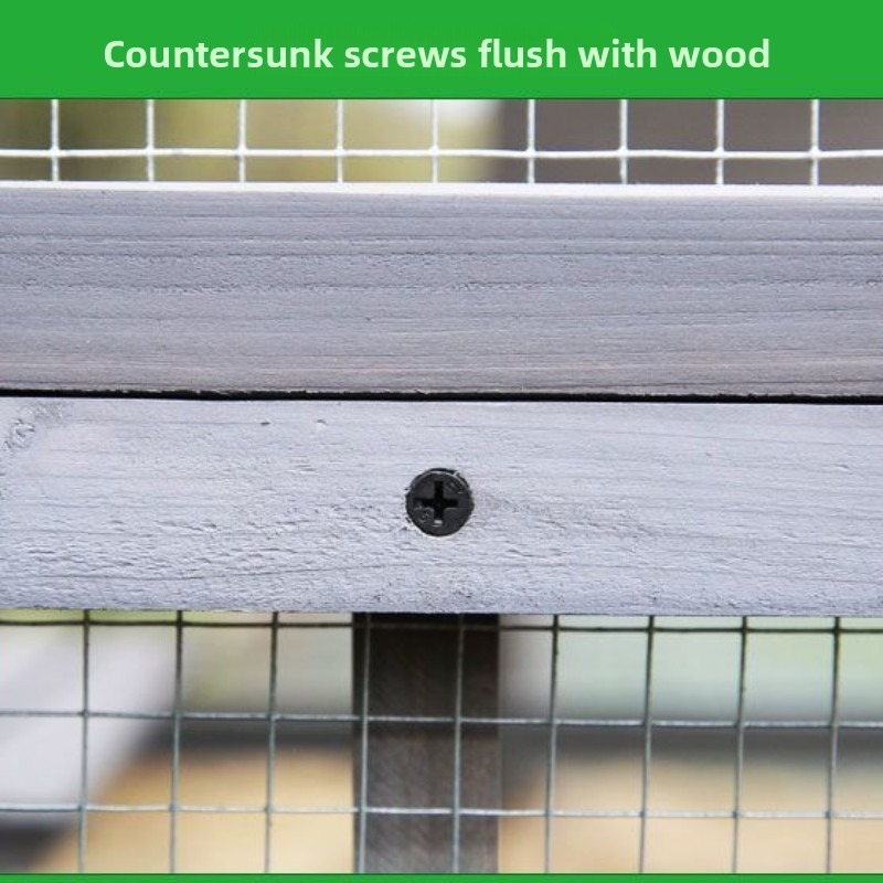 Large Wooden Cat Villa with Climbing Barbed Wire