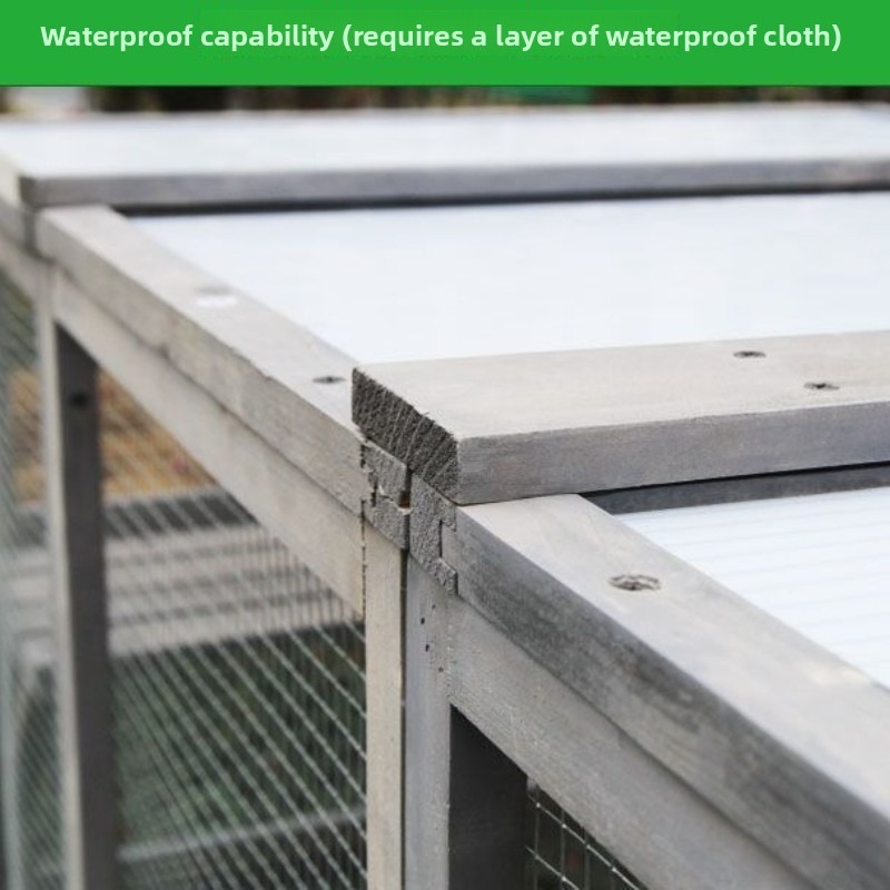 Large Wooden Cat Villa with Climbing Barbed Wire