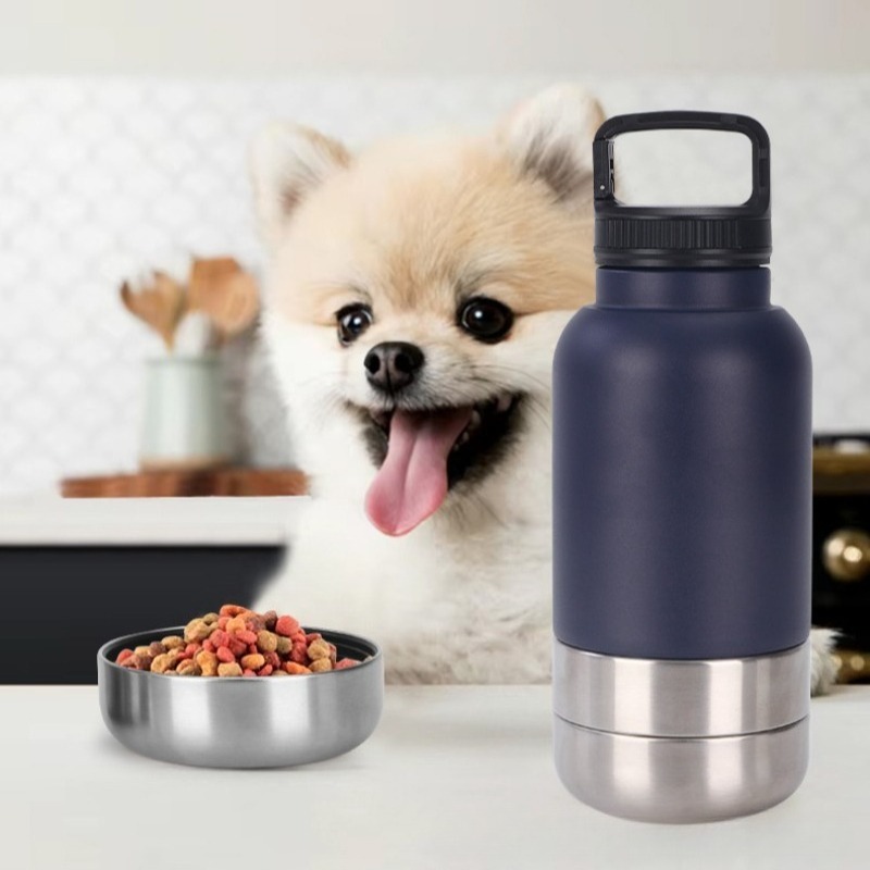 Portable Thermos Pet Travel Feeding Set