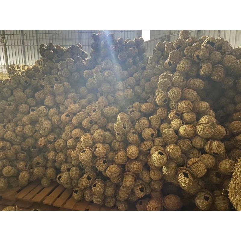 Handmade Solid Straw Bird Nest All Season