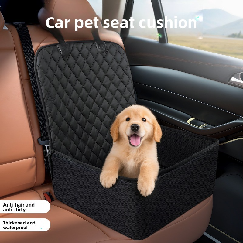 All-Season Waterproof Pet Seat Cushion for Rear Car Seats